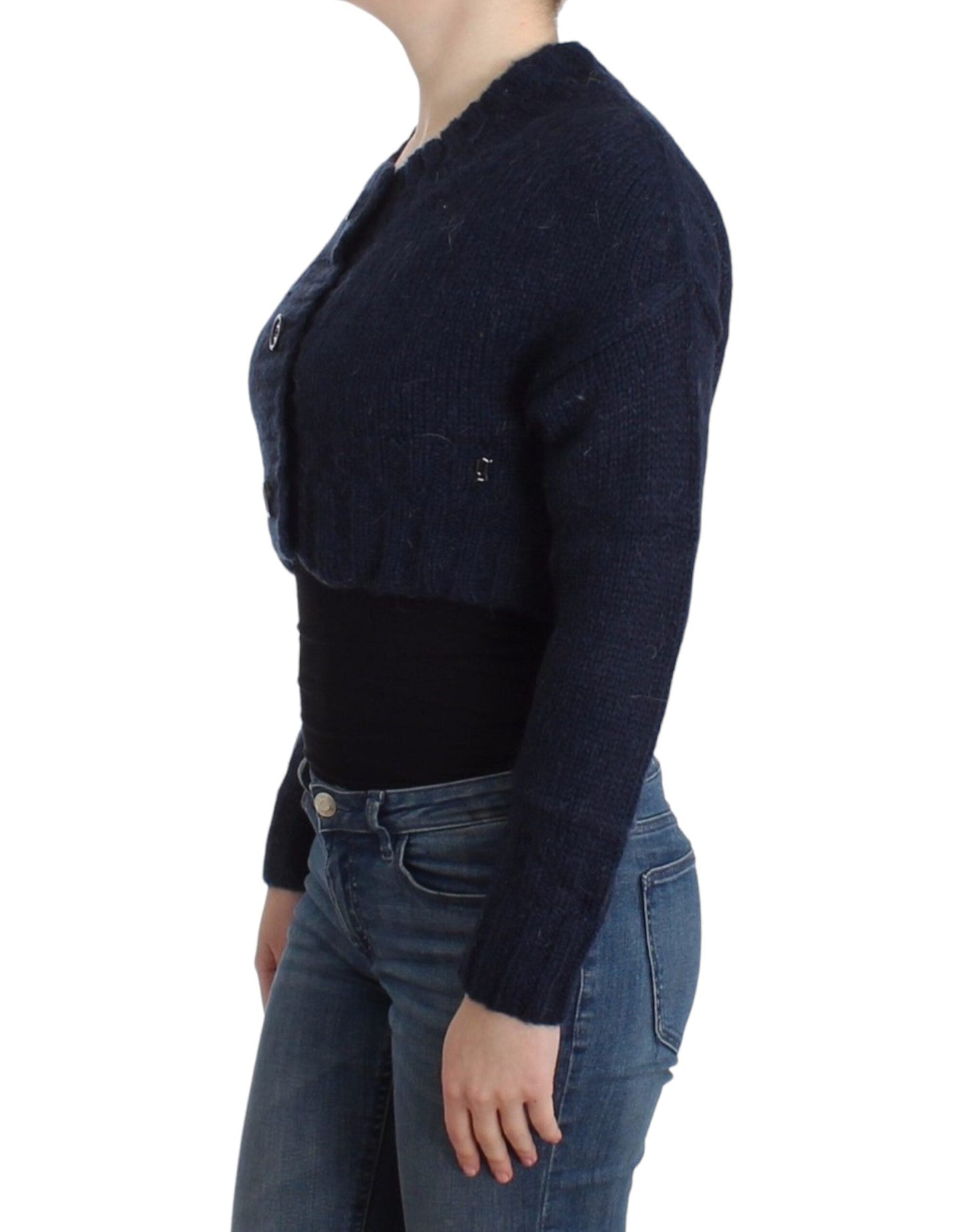 John Galliano Blue cropped Women's cardigan