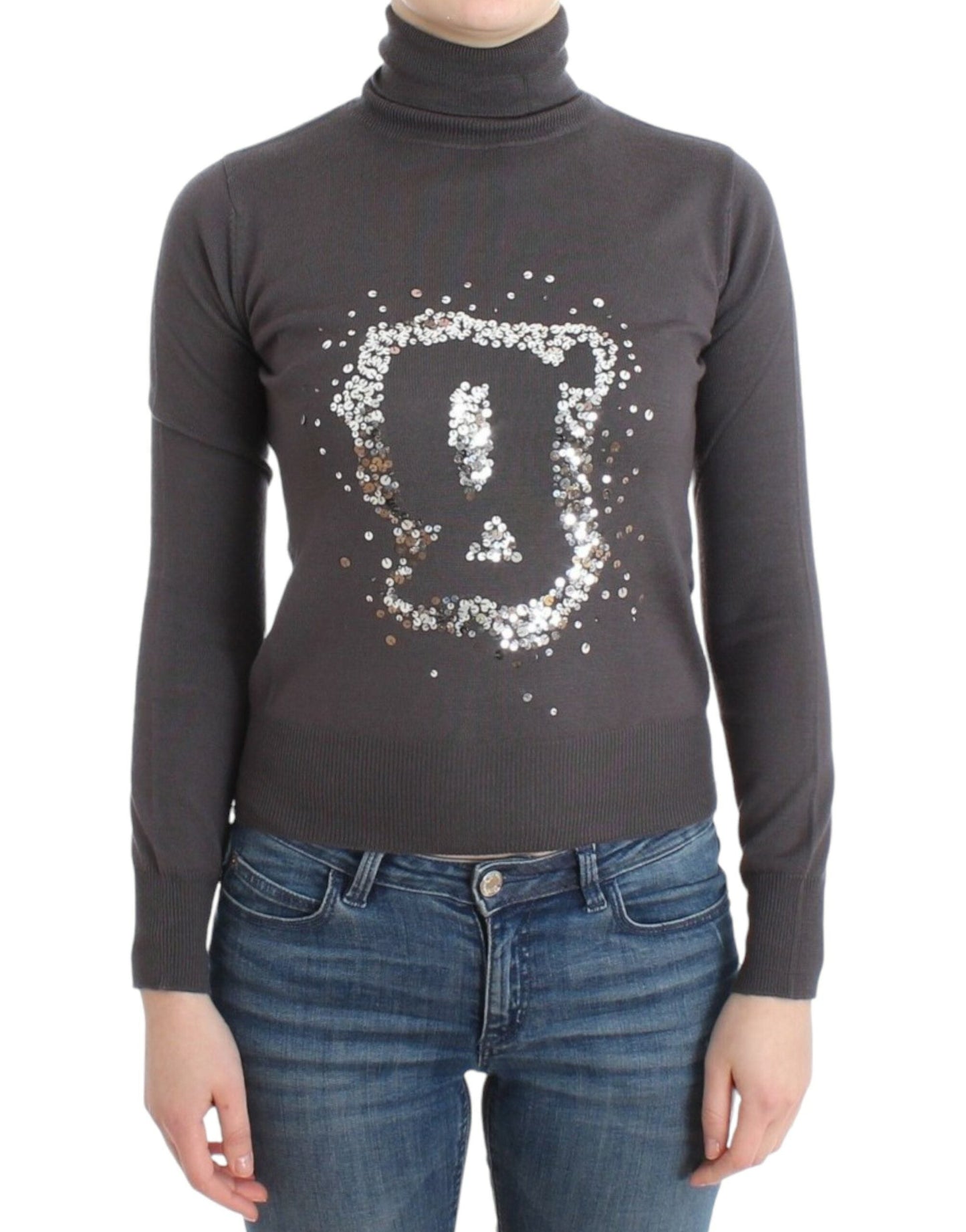John Galliano Brown turtleneck cotton Women's sweater