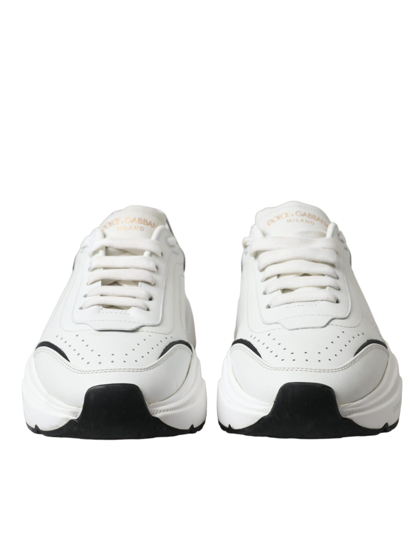 Dolce & Gabbana White Black Low Top Daymaster Sneakers Women's Shoes