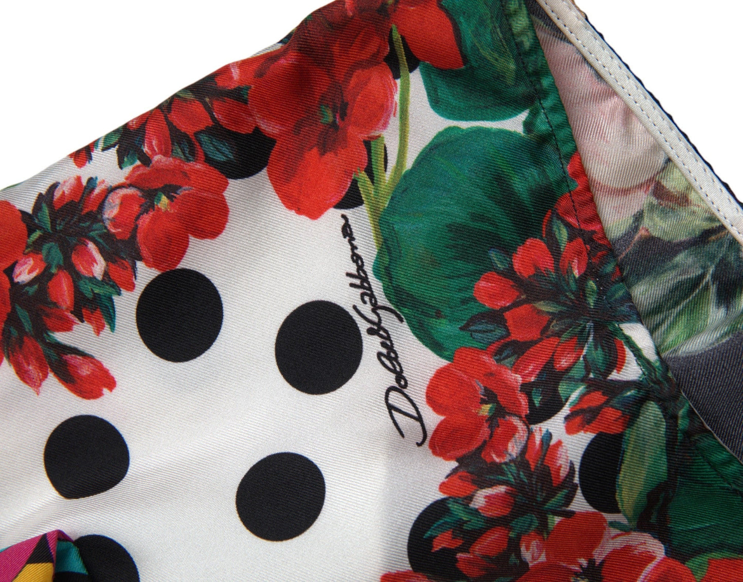 Dolce & Gabbana Multicolor Floral Polka Dot Hot Pants Women's Shorts
