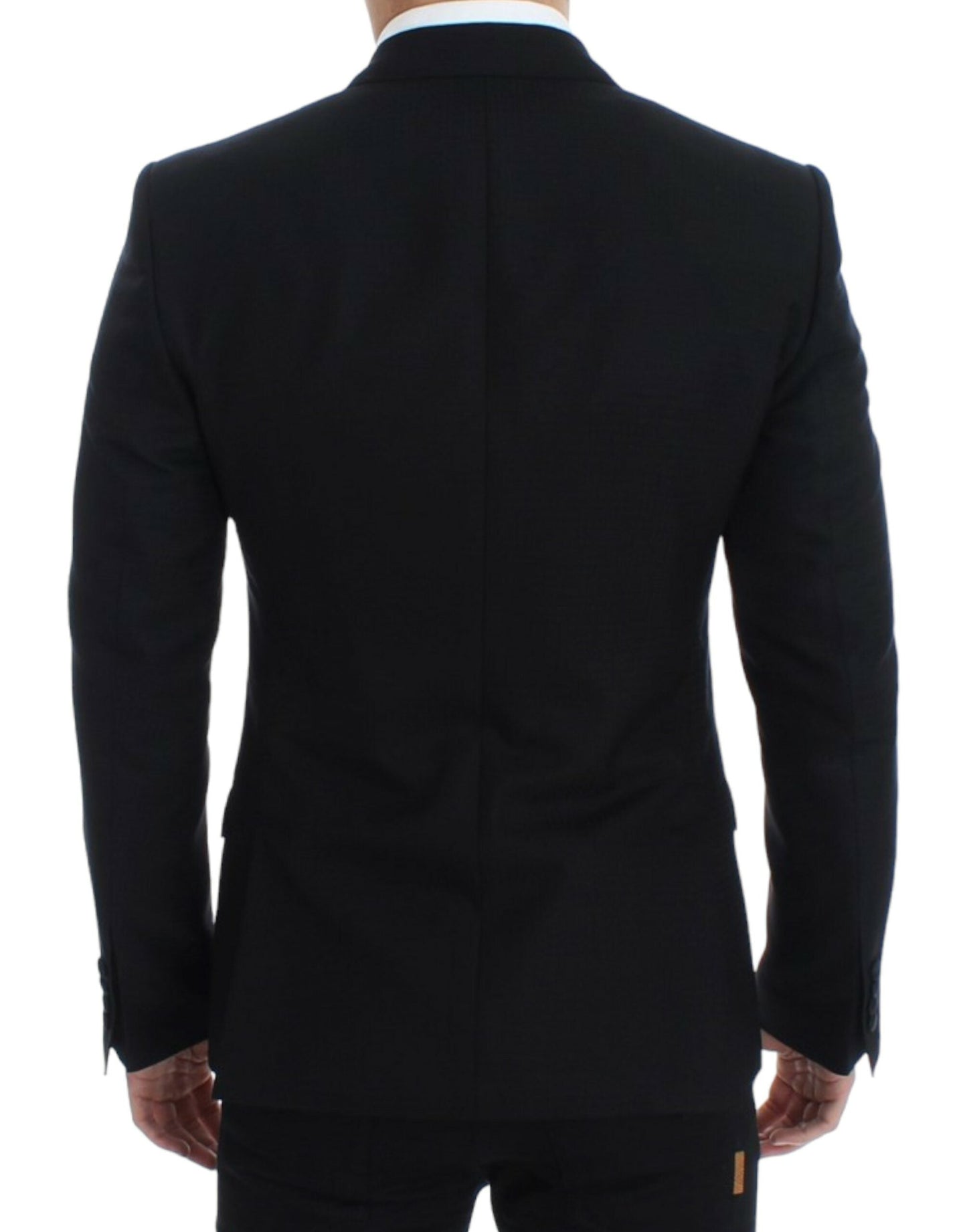 Dolce & Gabbana Black wool silk SICILIA Men's blazer