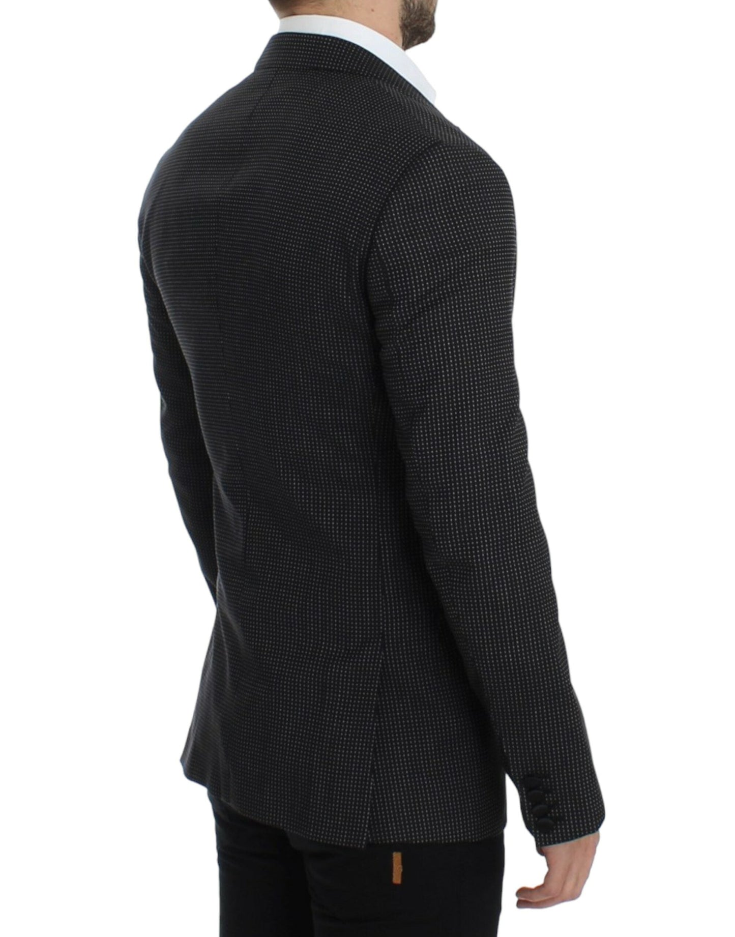 Dolce & Gabbana Black wool slim MARTINI Men's blazer