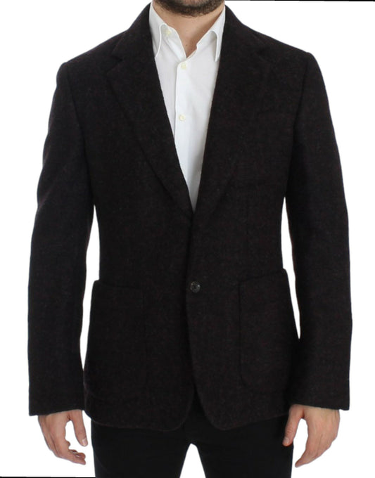 Dolce & Gabbana Bordeaux alpaga two button Men's blazer