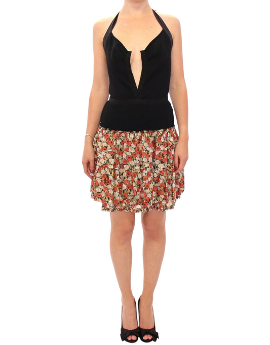 Dolce & Gabbana Multicolor floral bubble halterneck Women's dress