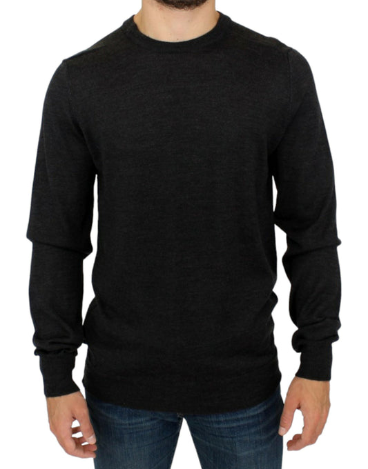 Costume National Gray crewneck pullover Men's sweater