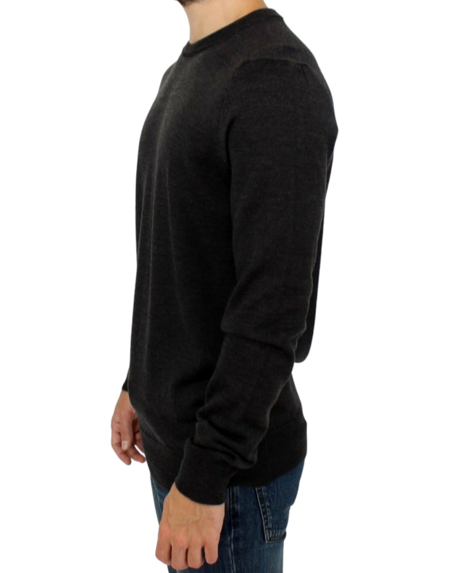 Costume National Gray crewneck pullover Men's sweater