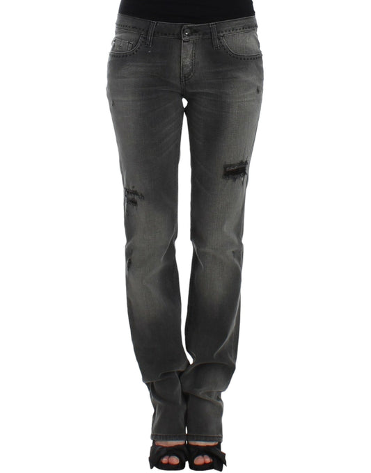 Costume National Gray straight leg Women's jeans