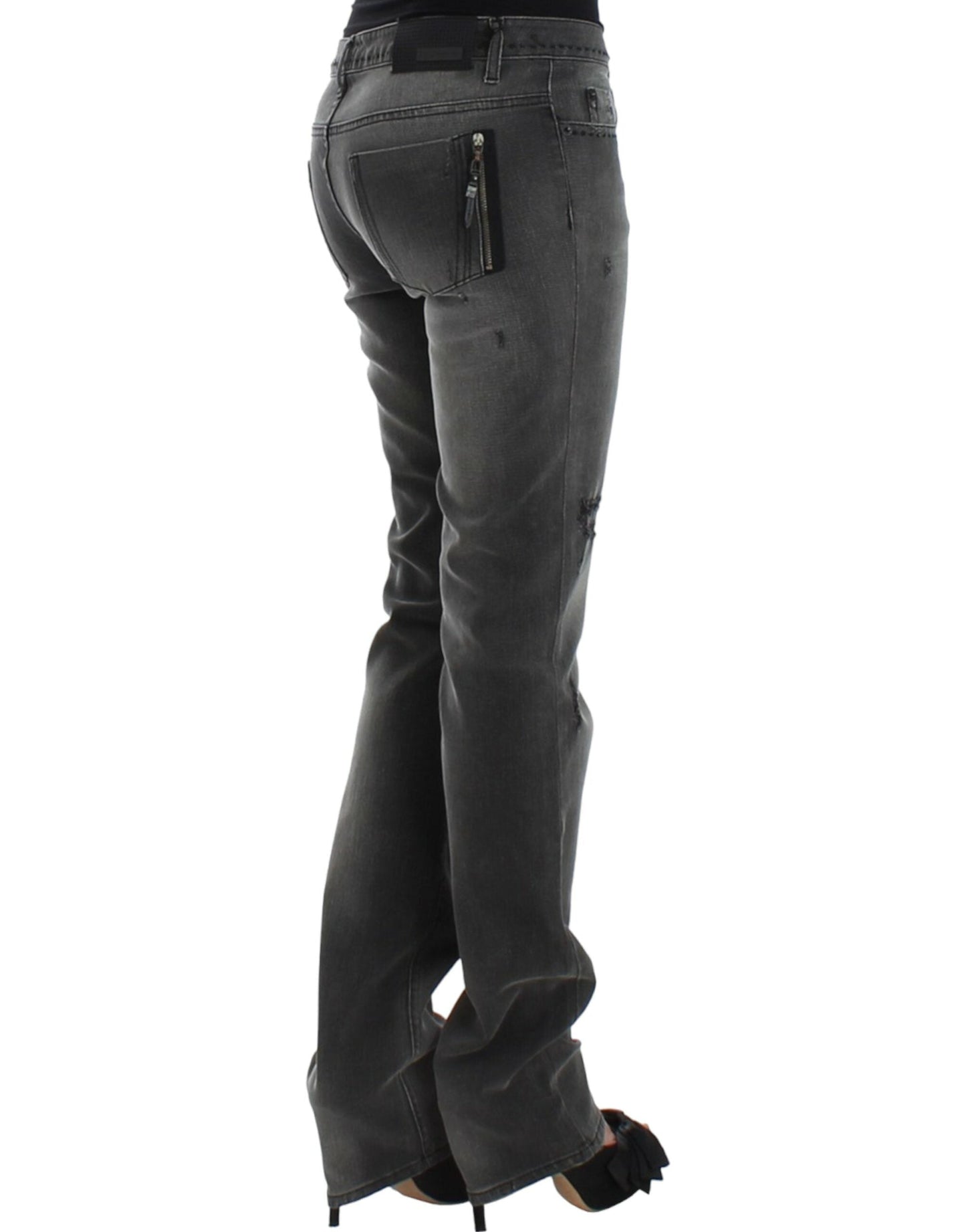 Costume National Gray straight leg Women's jeans