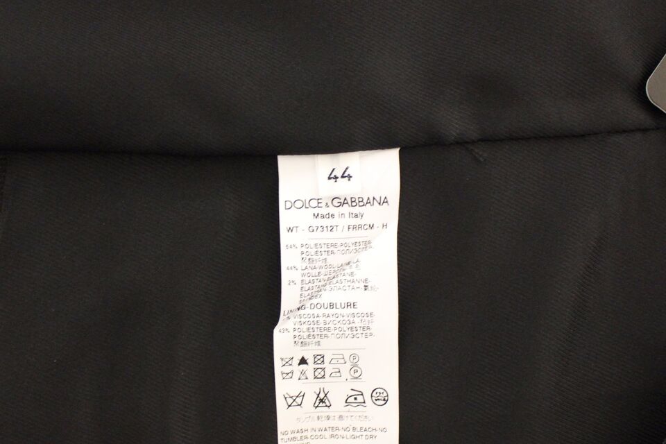 Dolce & Gabbana Gray Wool Stretch Dress Vest Jacket Men's Blazer