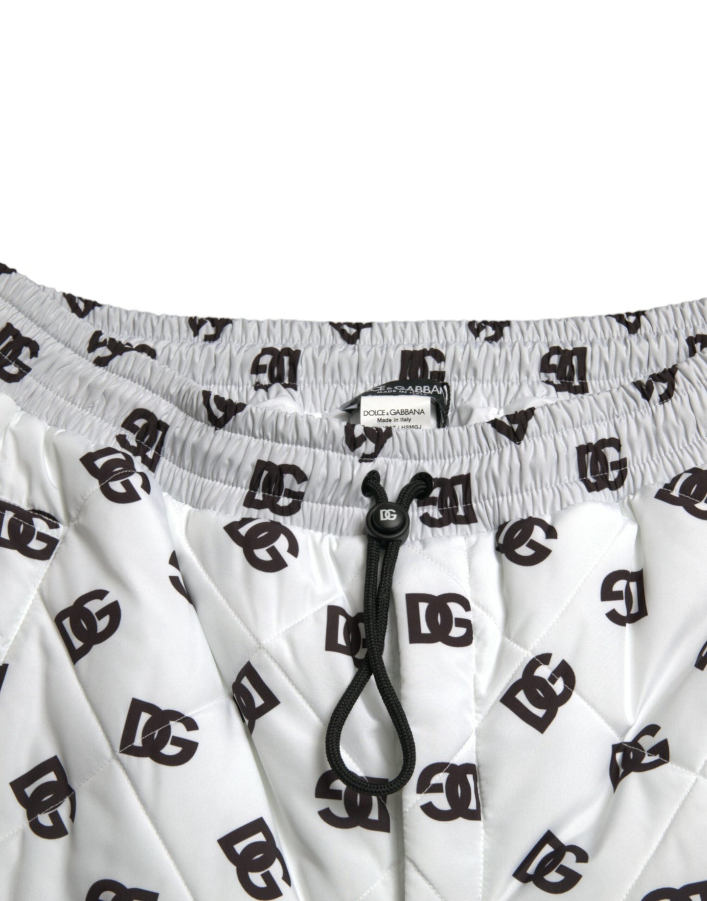 Dolce & Gabbana White Logo DG Print Men Jogger SweatMen's Men's Pants
