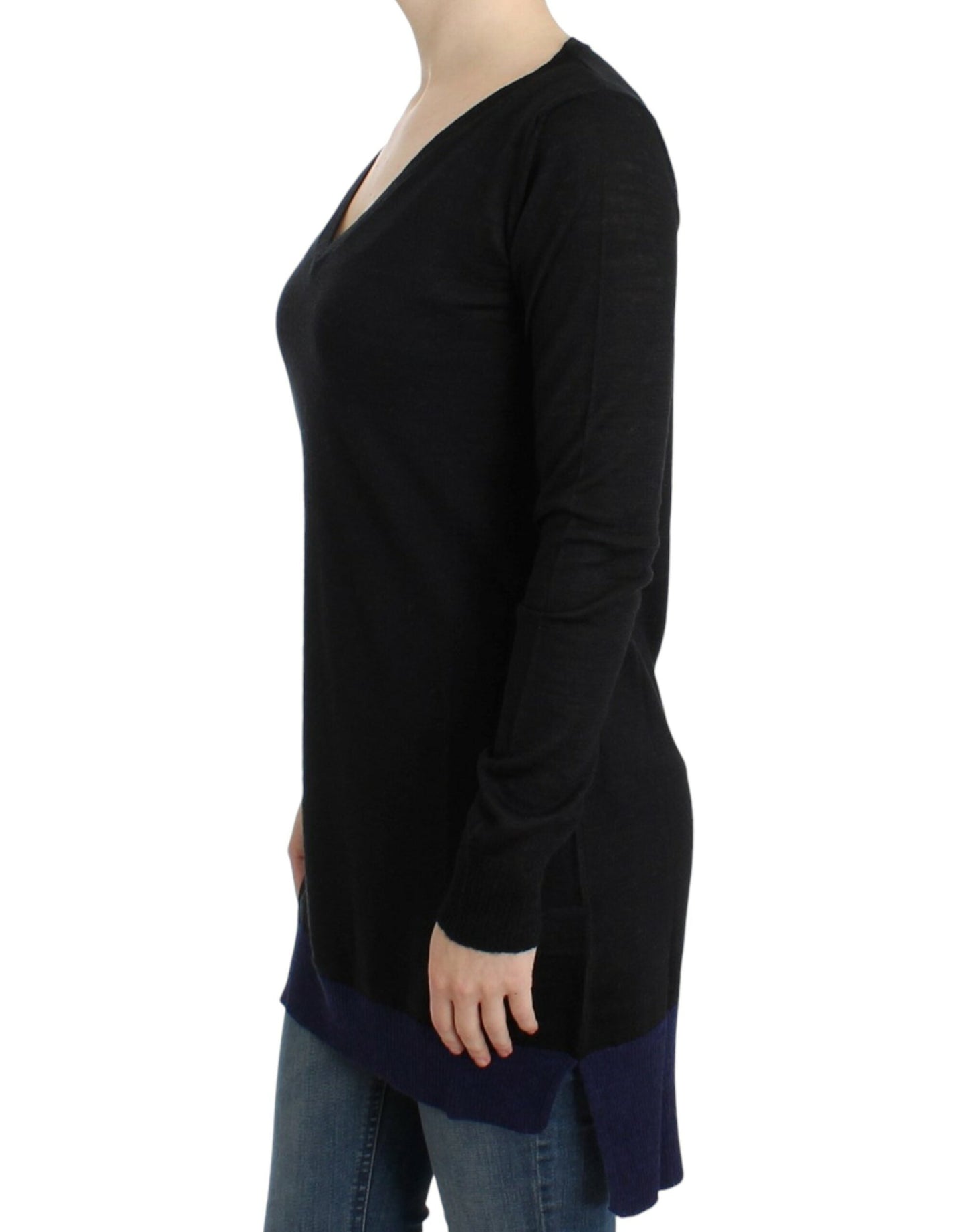 Costume National Black V-neck lightweight Women's sweater