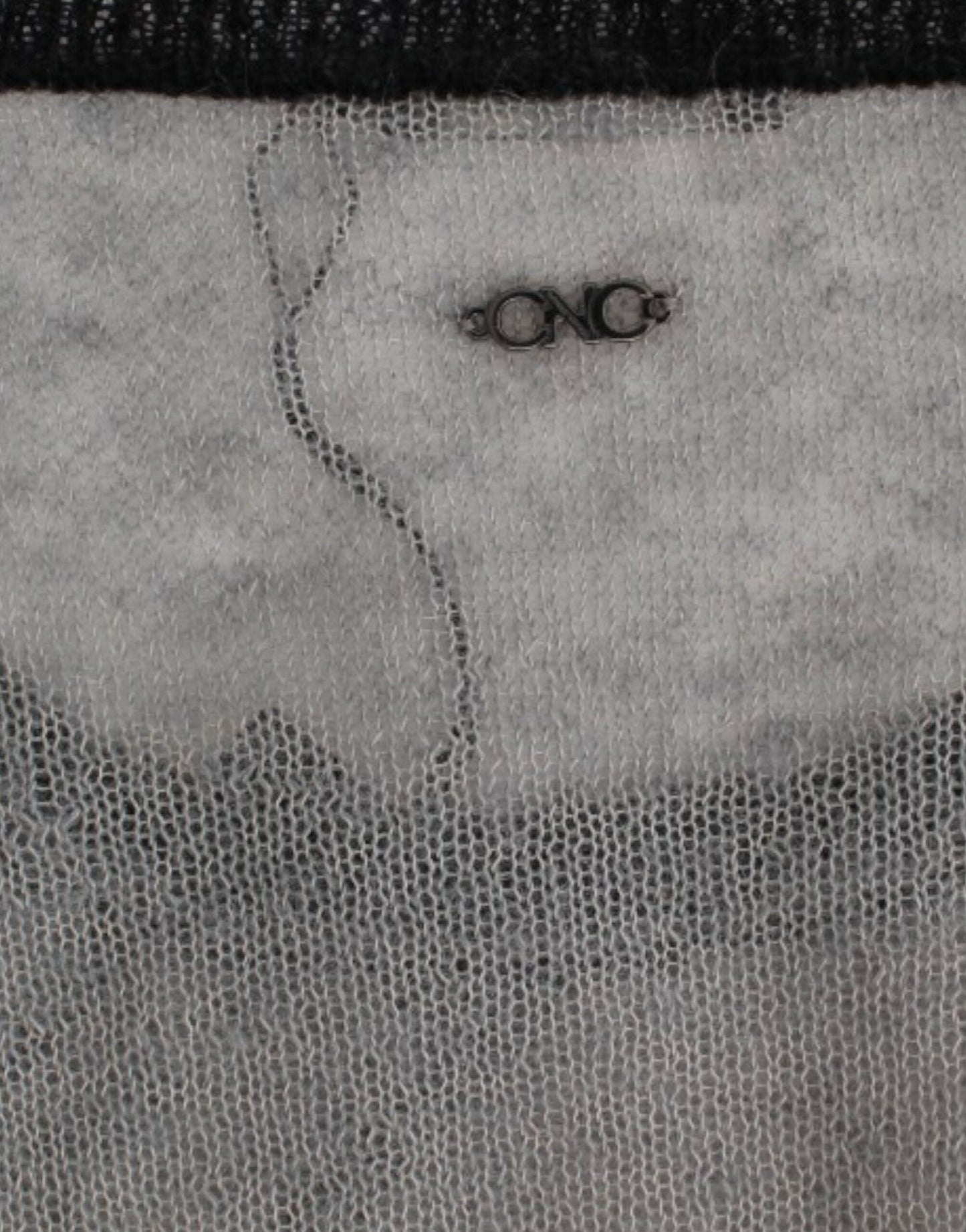 Costume National Gray embellished asymmetric Women's sweater