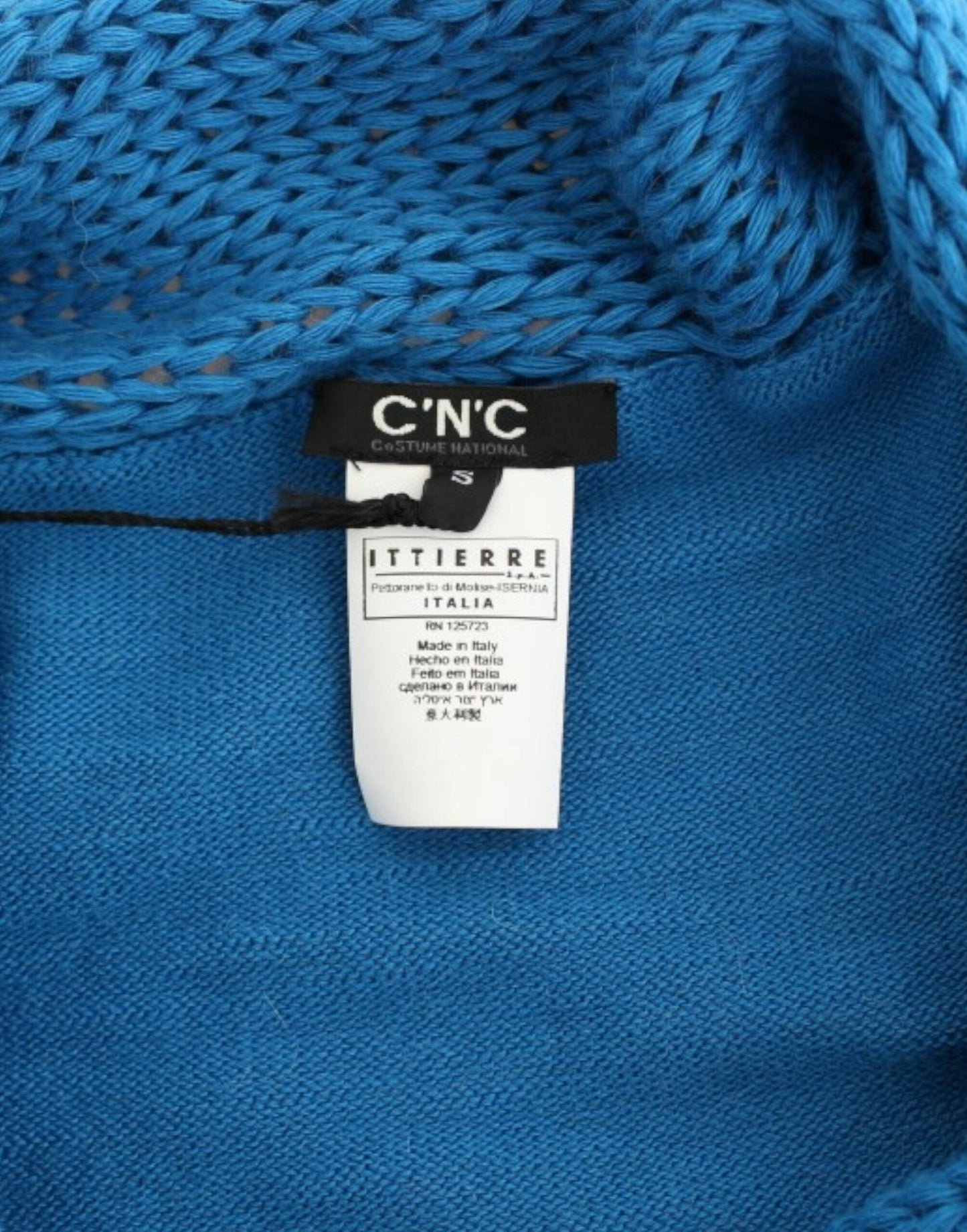 Costume National Blue scoopneck Women's sweater