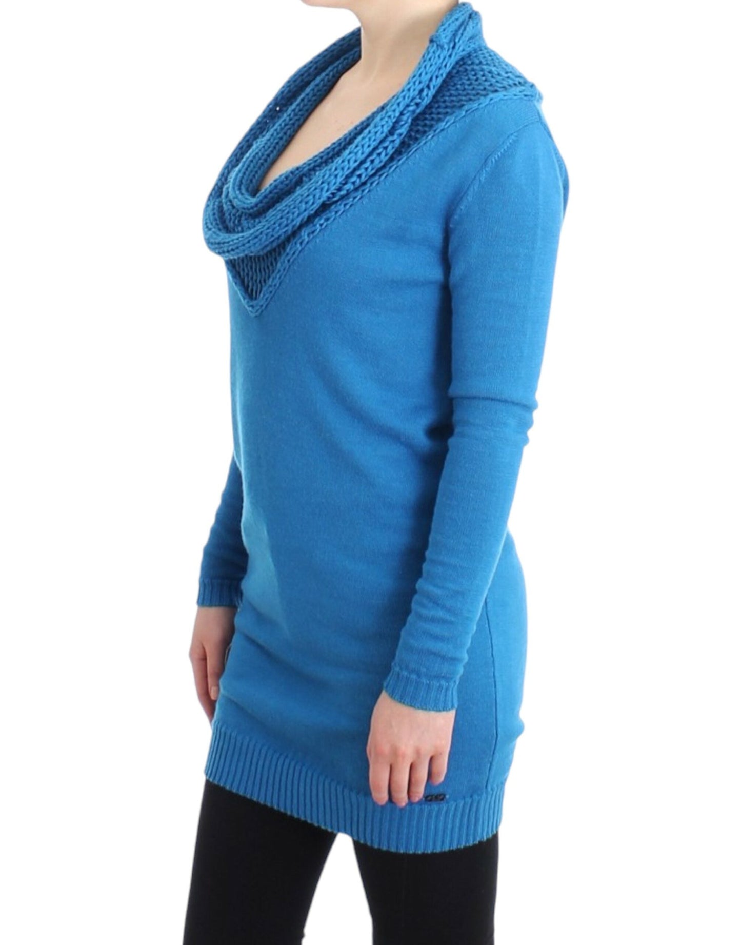Costume National Blue scoopneck Women's sweater