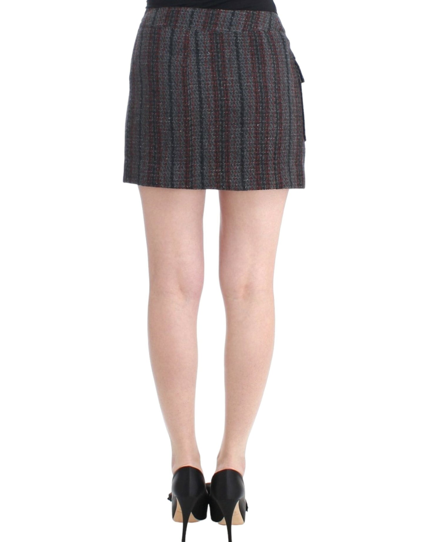 Costume National Gray wool mini Women's skirt