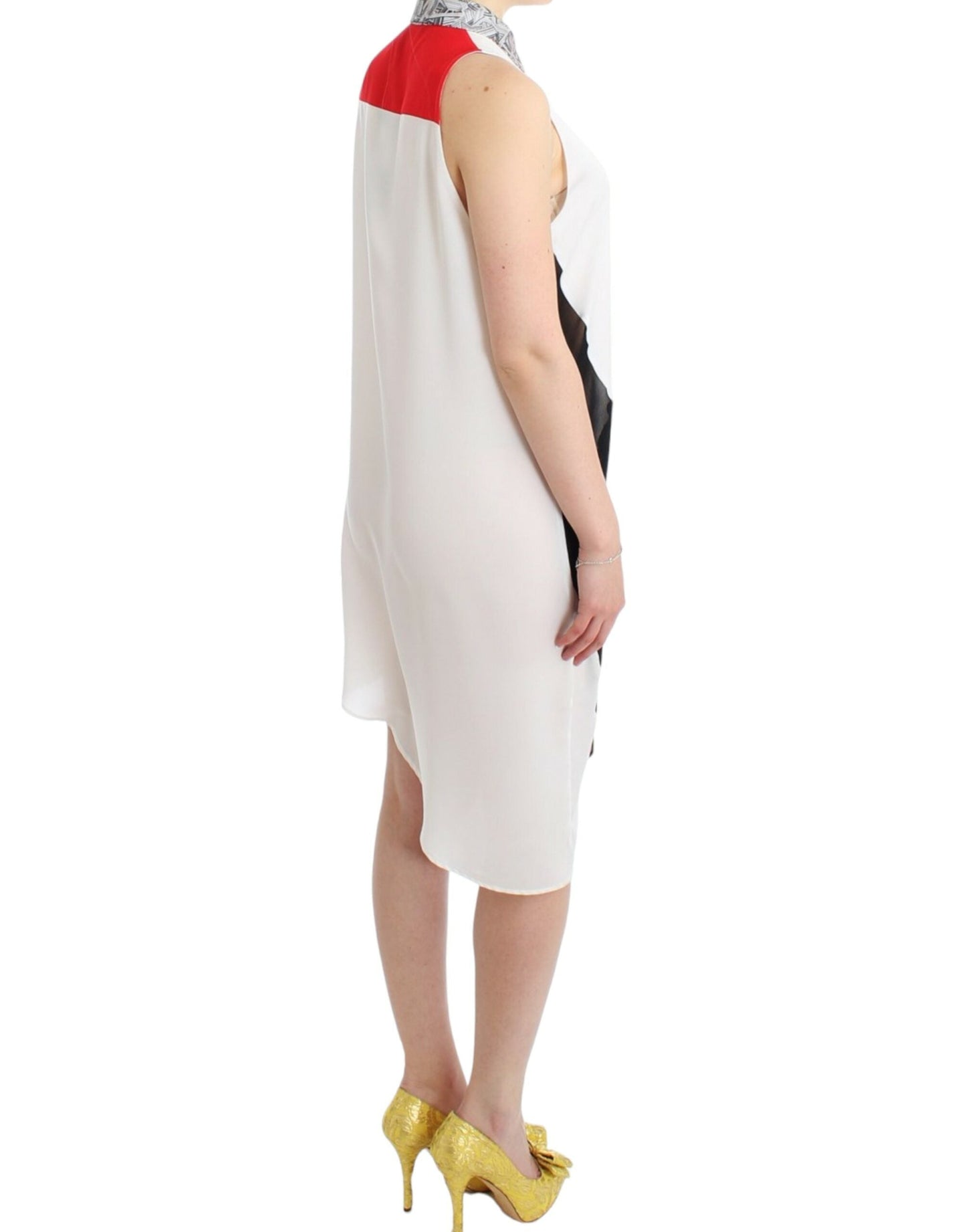 Costume National White shirt assymetric hem Women's dress