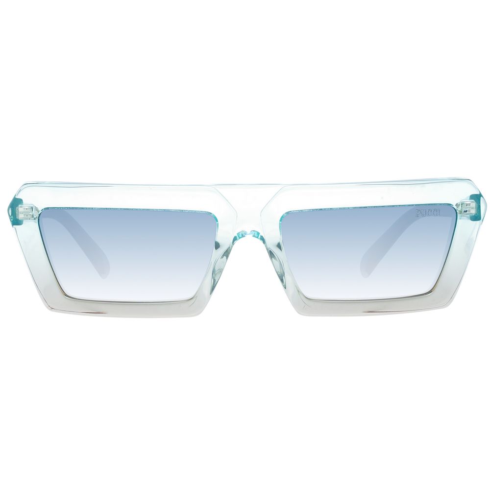 Emilio Pucci Turquoise Plastic Women's Sunglasses