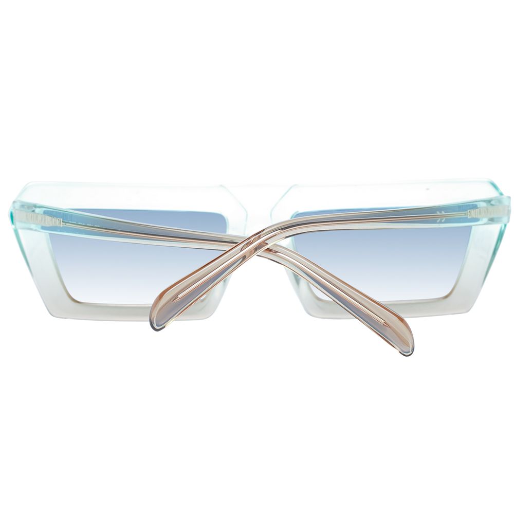 Emilio Pucci Turquoise Plastic Women's Sunglasses