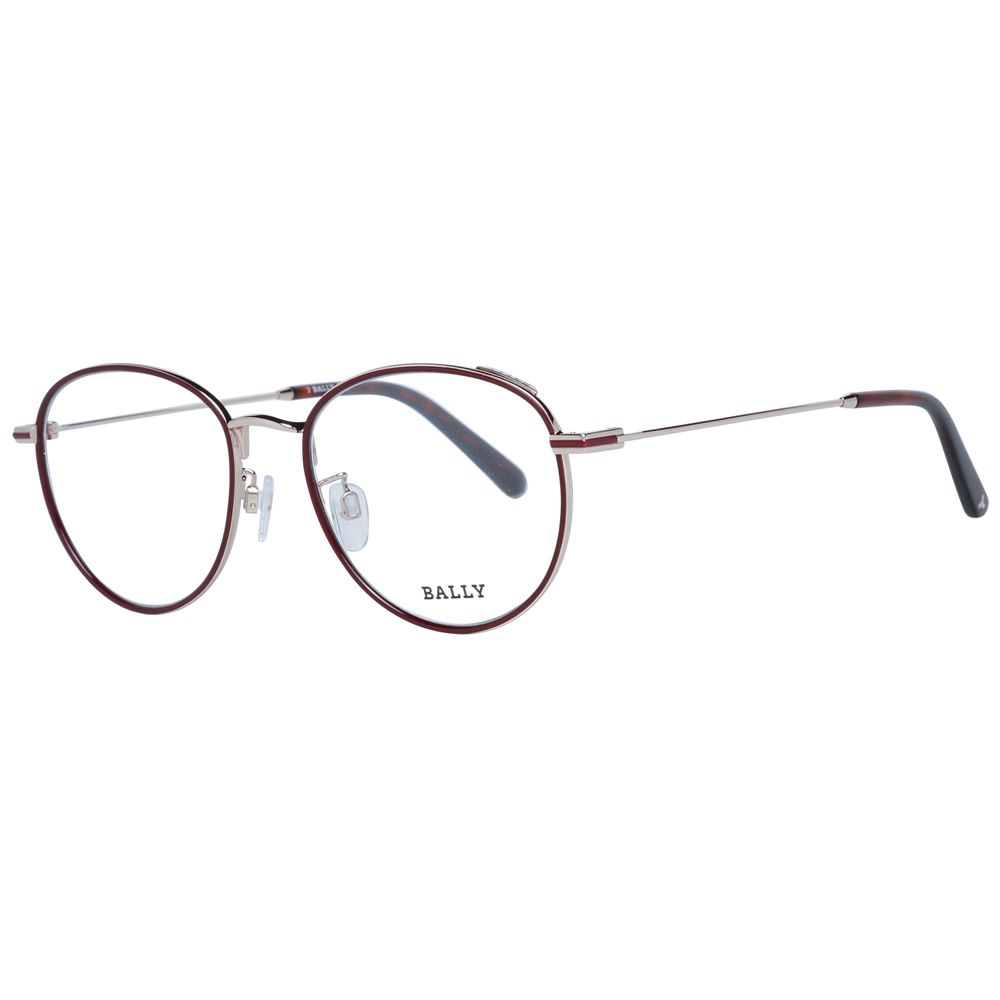 Bally Burgundy Metal Glasses  (Frames)