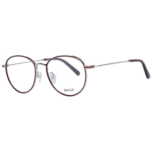 Bally Burgundy Metal Glasses  (Frames)
