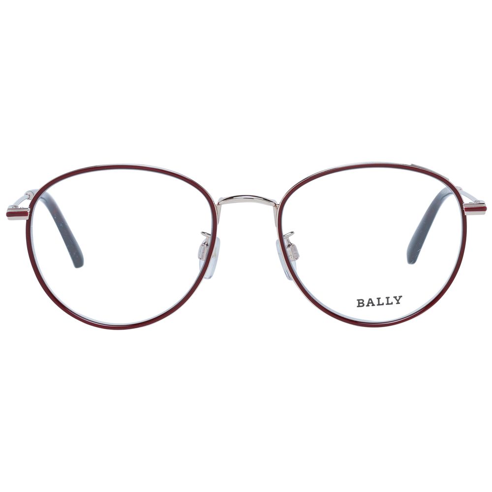 Bally Burgundy Metal Glasses  (Frames)