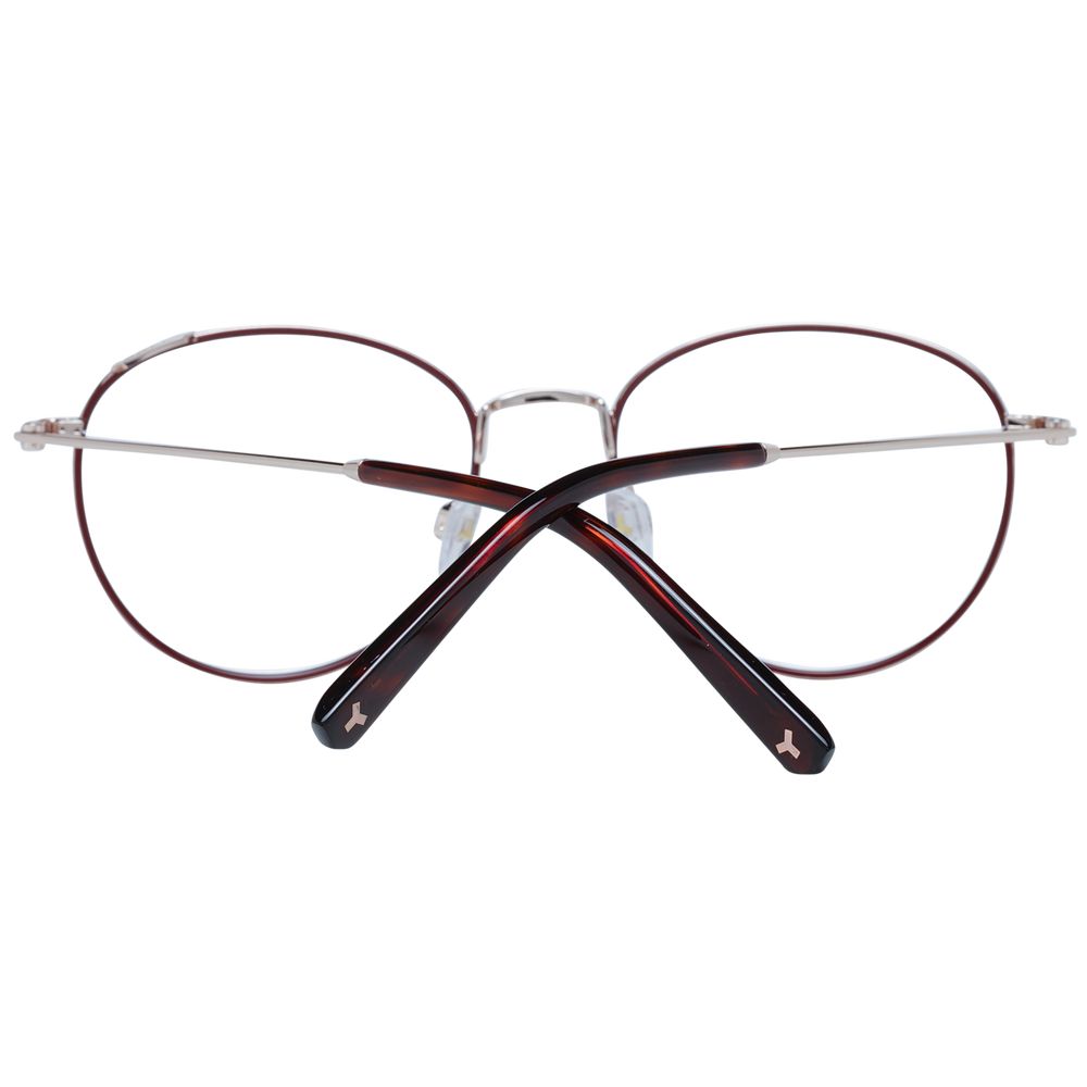 Bally Burgundy Metal Glasses  (Frames)