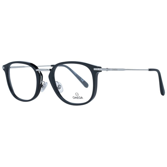 Omega Black Metal & Plastic Glasses Men's (Frames)