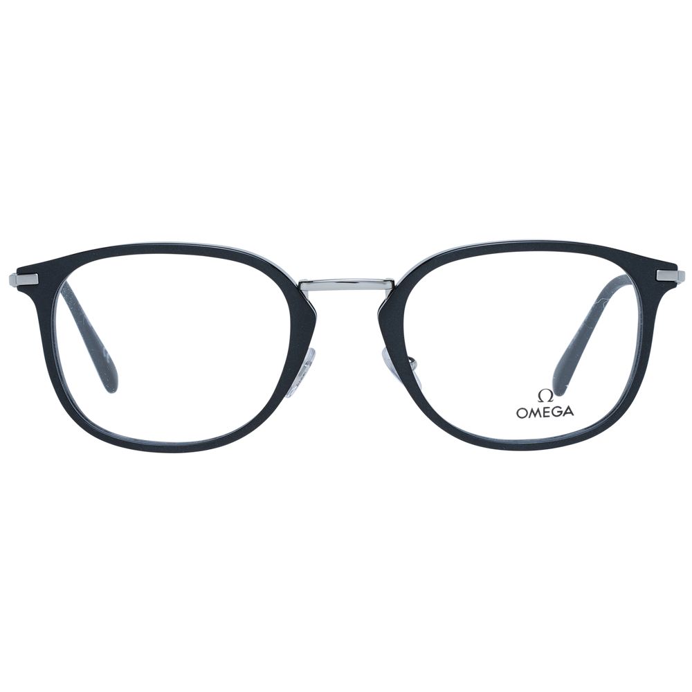 Omega Black Metal & Plastic Glasses Men's (Frames)
