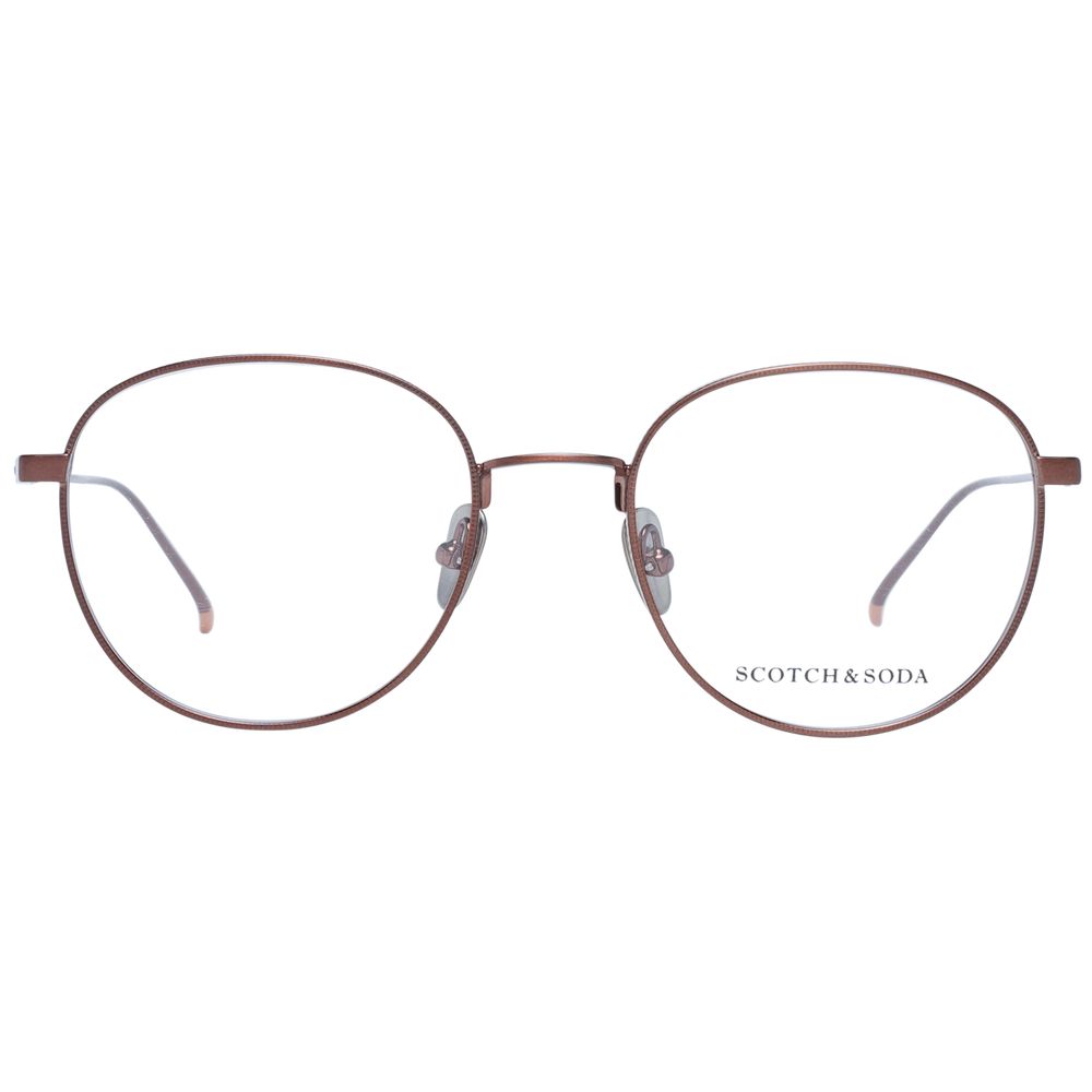 Scotch & Soda Brown Metal Glasses Men's (Frames)