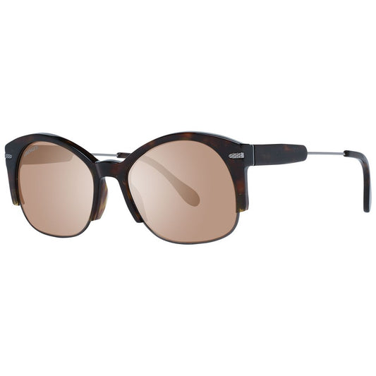 Serengeti Brown Acetate & Metal  Sunglasses