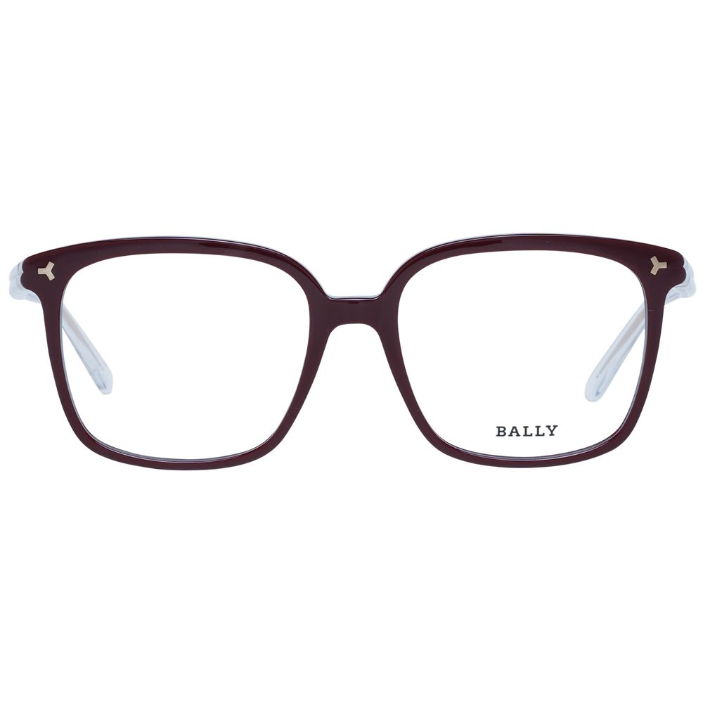 Bally Burgundy Plastic Glasses Women's (Frames)