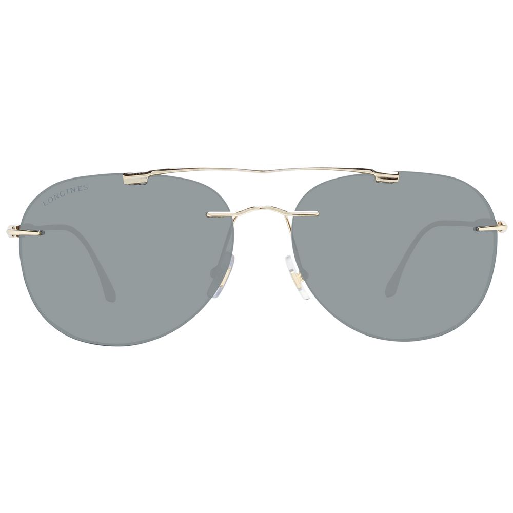 Longines Gold Metal Men's Sunglasses