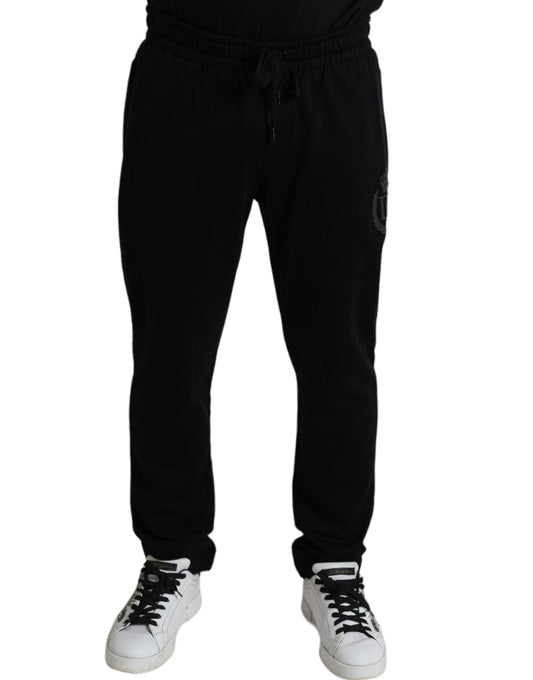 Dolce & Gabbana Black DG Logo Skinny Jogger SweatMen's Men's Pants