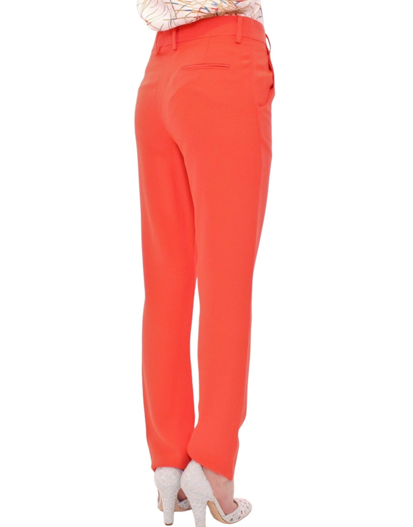 CO|TE Orange boyfriend stretch Women's pants