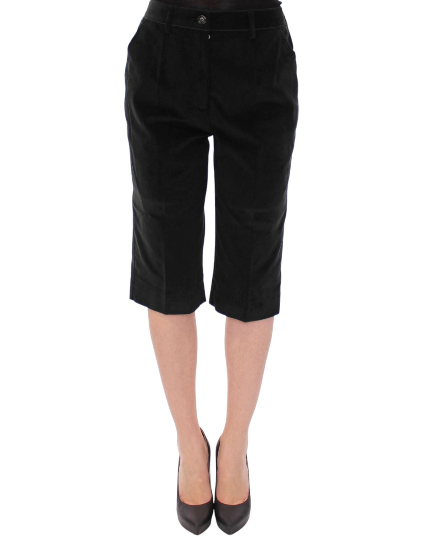 Dolce & Gabbana Black cotton shorts Women's pants