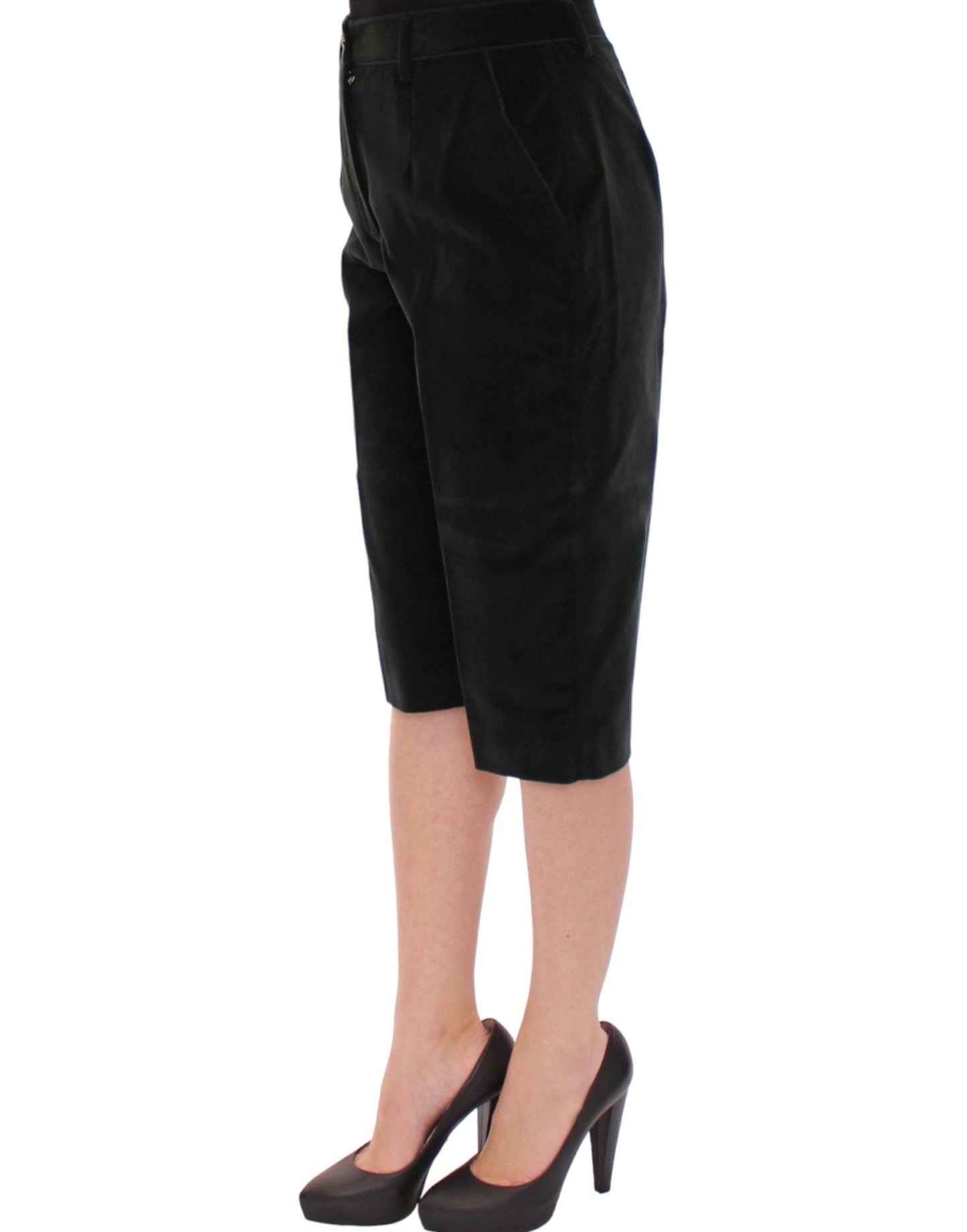 Dolce & Gabbana Black cotton shorts Women's pants