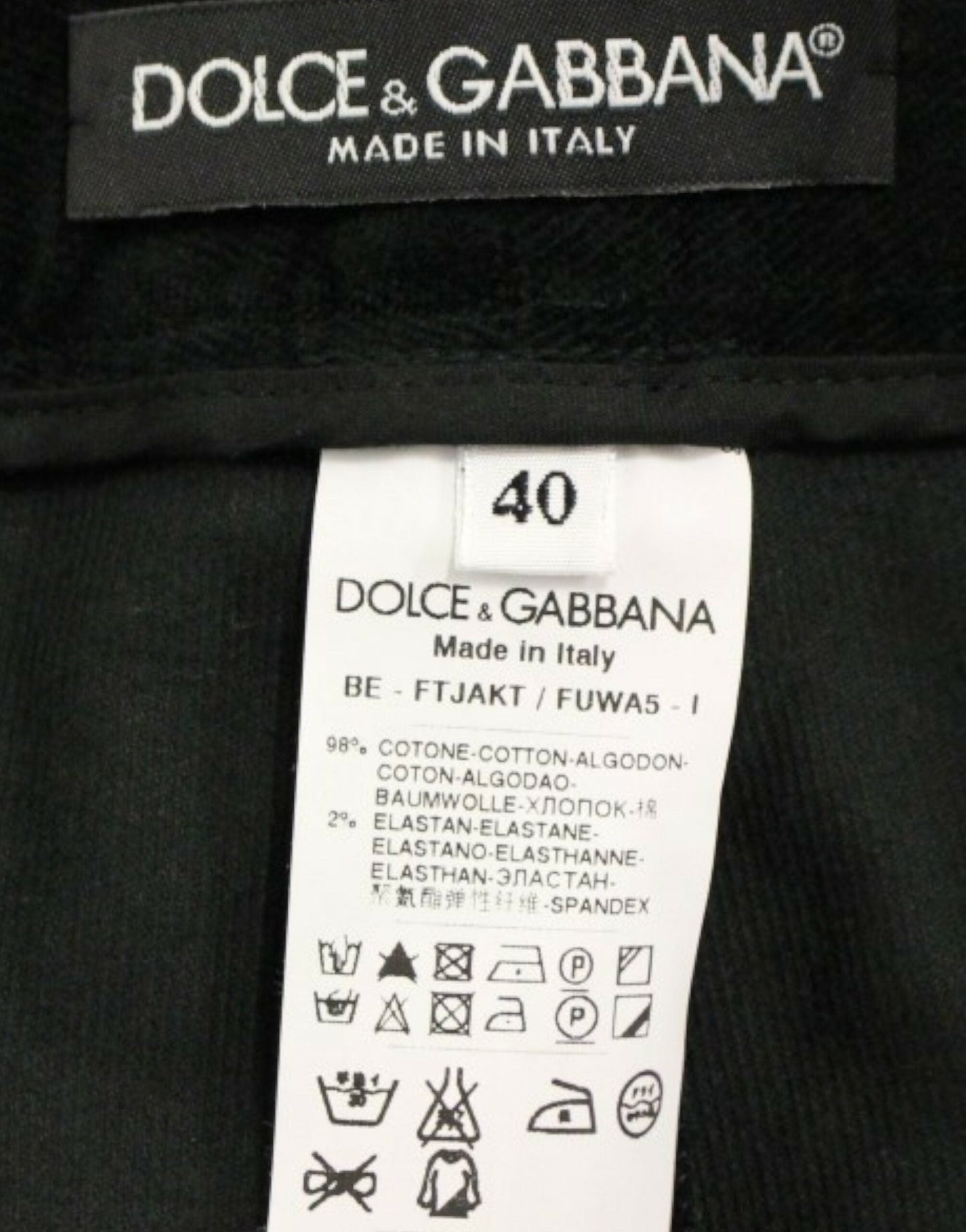 Dolce & Gabbana Black cotton shorts Women's pants