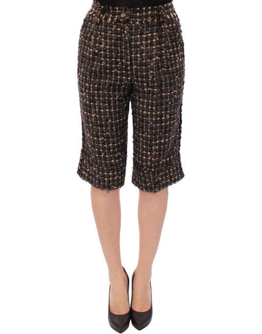 Dolce & Gabbana Multicolor wool shorts Women's pants
