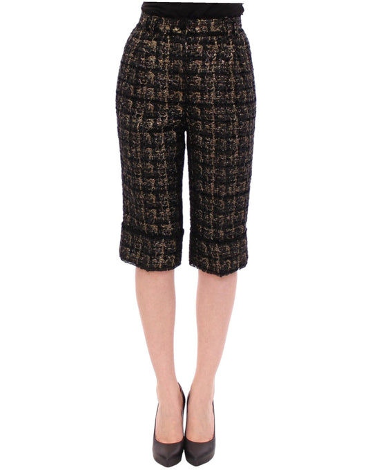 Dolce & Gabbana Black fabric shorts Women's pants