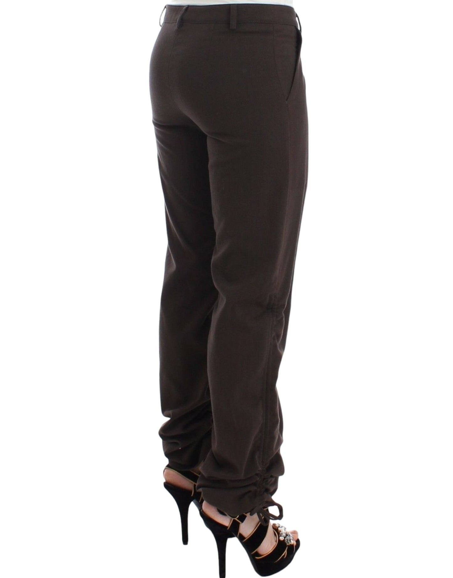 Ermanno Scervino Brown Chinos Casual Dress Pants Women's Khakis