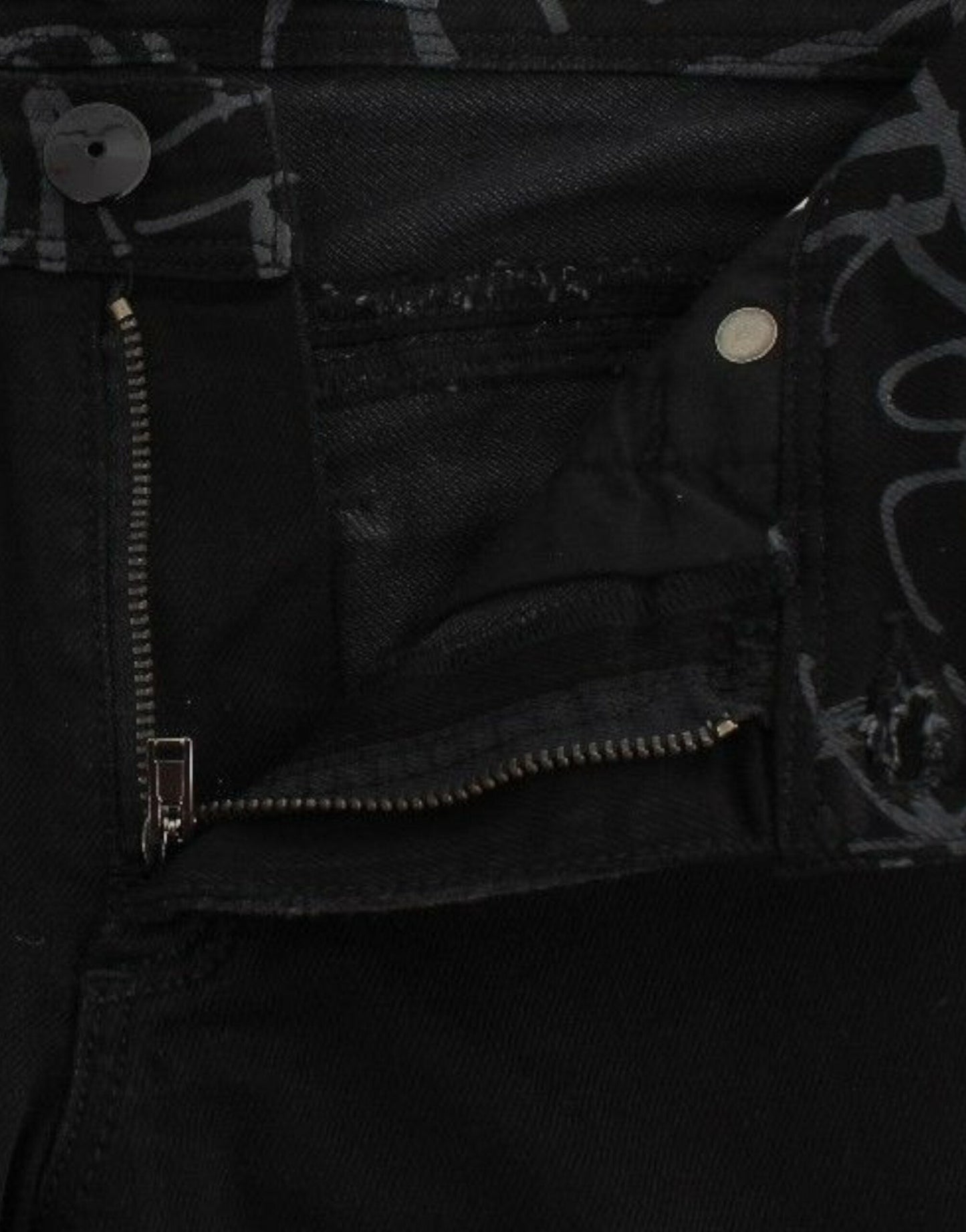 Ermanno Scervino Black Slim Jeans Denim Pants Skinny Women's Stretch