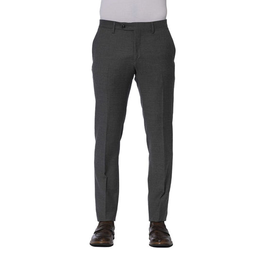 Trussardi Gray Wool Men Men's Trouser
