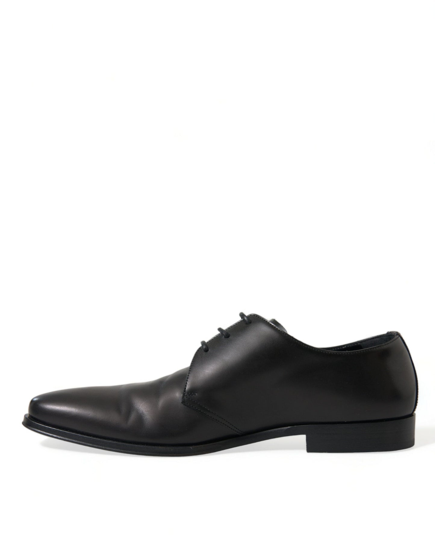 Dolce & Gabbana Black Leather Lace Up Formal Derby Dress Men's Shoes