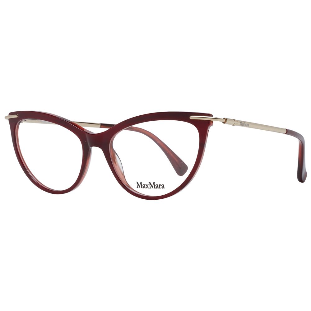 Max Mara Burgundy Plastic Glasses Women's (Frames)