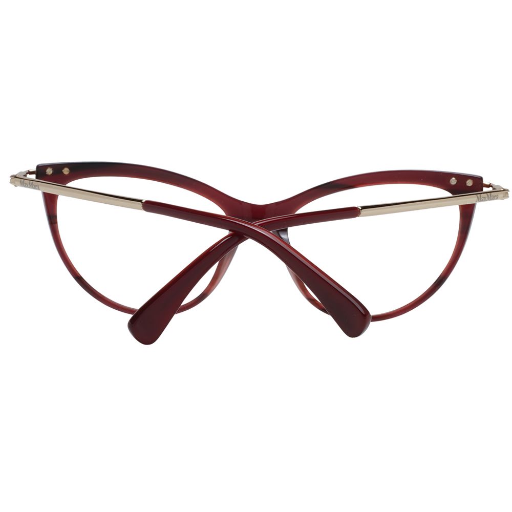 Max Mara Burgundy Plastic Glasses Women's (Frames)