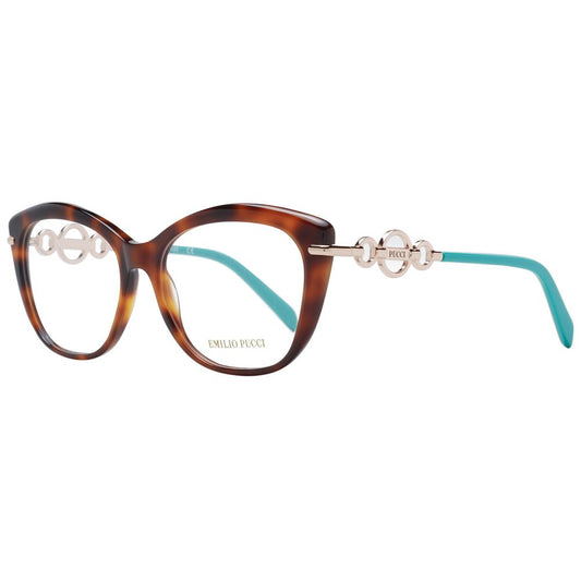 Emilio Pucci Brown Plastic Glasses Women's (Frames)