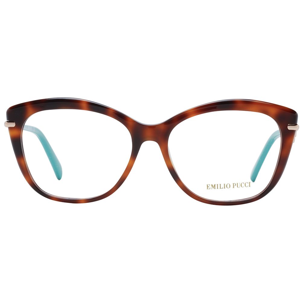 Emilio Pucci Brown Plastic Glasses Women's (Frames)