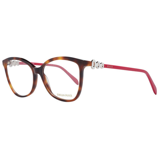 Emilio Pucci Brown Plastic Glasses Women's (Frames)