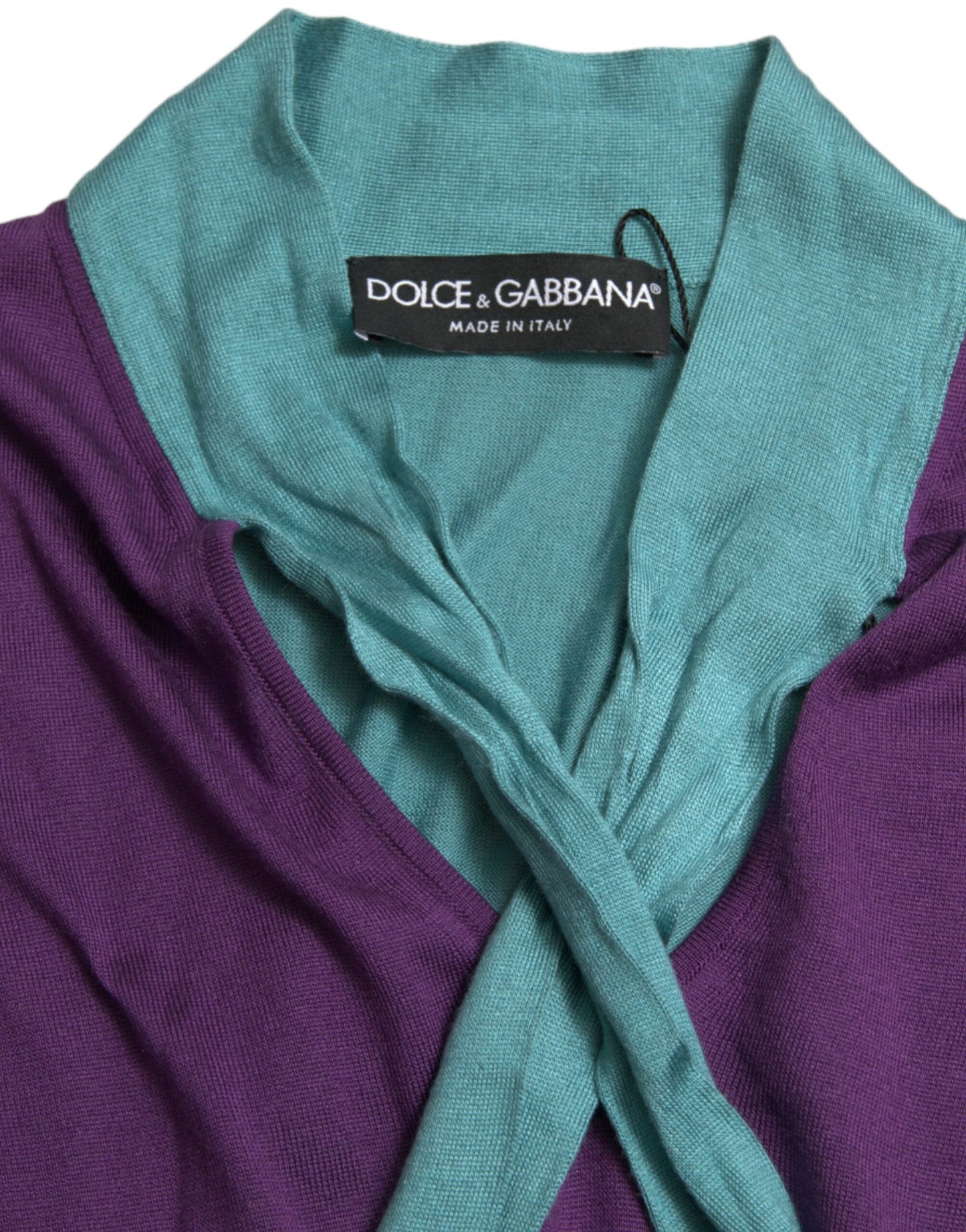 Dolce & Gabbana Multicolor Bow Fastening Pullover Women's Sweater