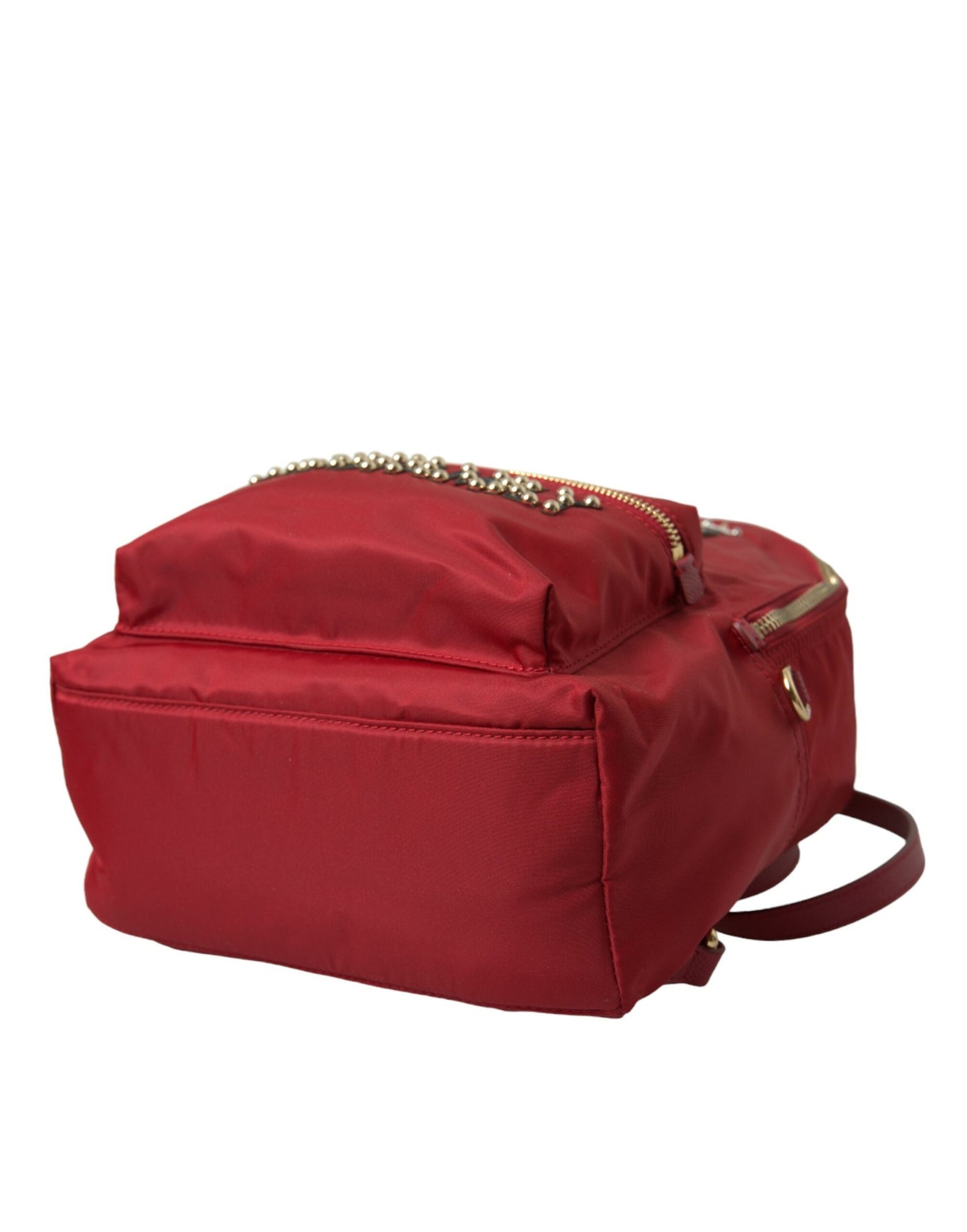 Dolce & Gabbana Red #DGFAMILY Embellished Backpack VULCANO Women's Bag